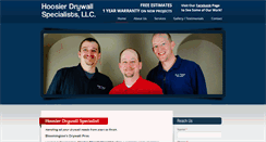 Desktop Screenshot of hoosierdrywall.com
